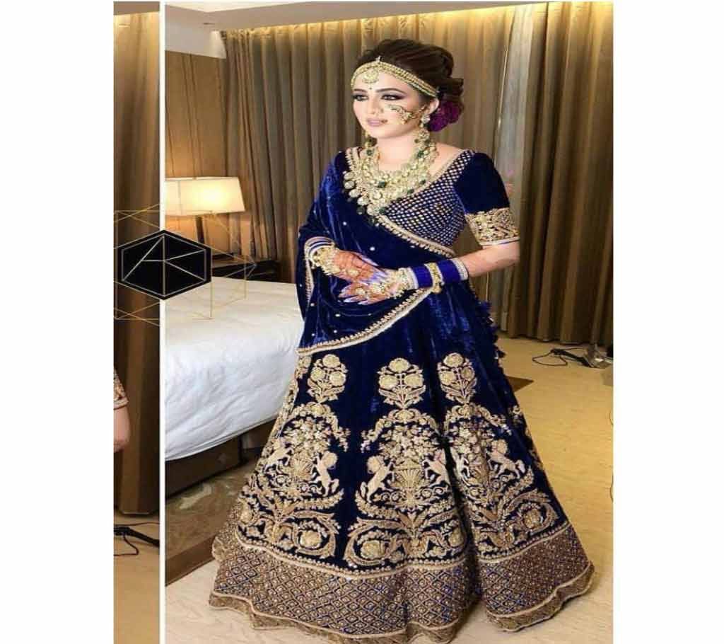 Semi-Stitched Georgette Embroidery Party dress (Copy)