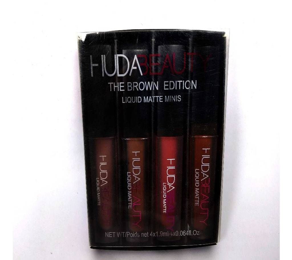 HUDA BEAUTY Liquid Matte Minis - The Brown Edition Lipstick Malaysia