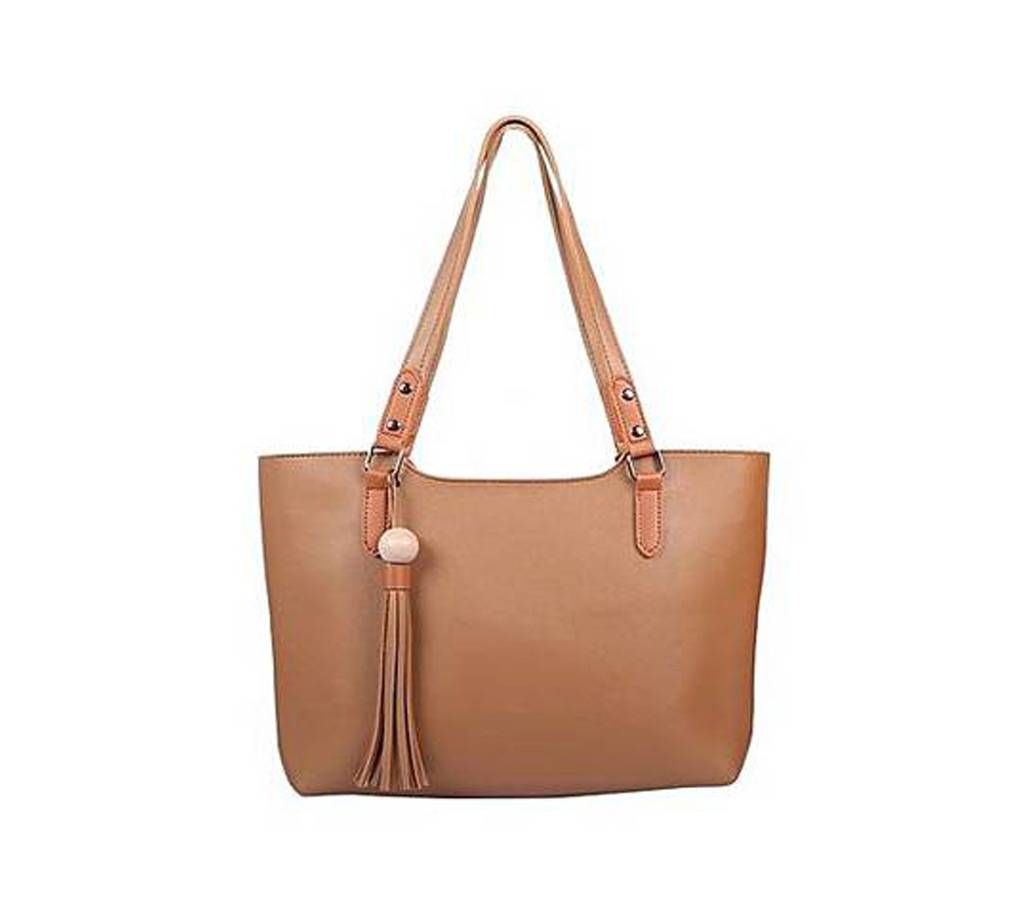 Brown PU Leather Side Bag For Women
