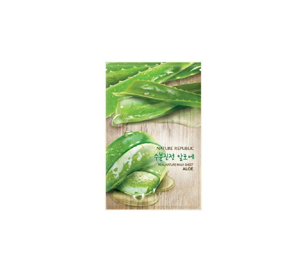 [Nature Republic] Real Nature Mask Sheet (Aloe) - South Korea (21g)