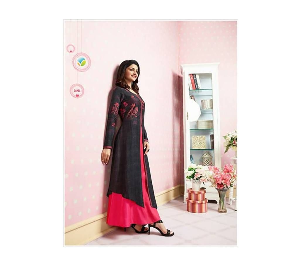 Ready-made Printed Double Part Kurti Indian