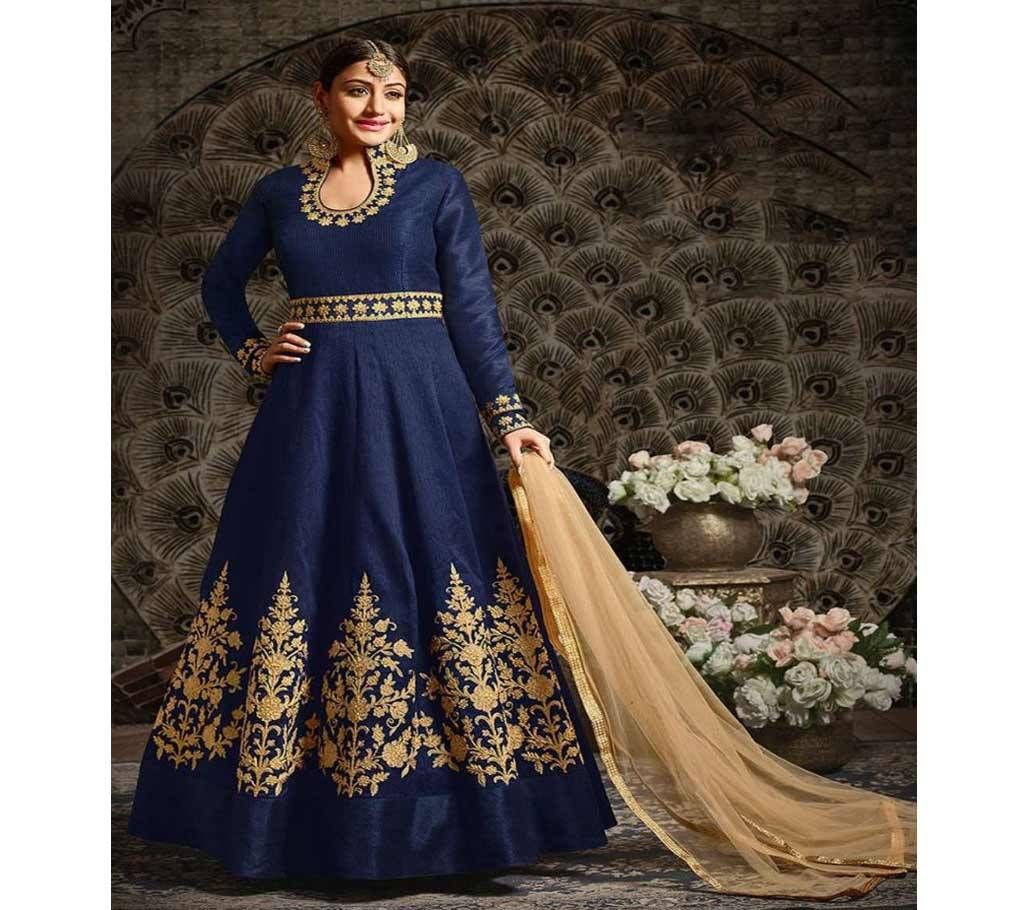 Unstitched georgette with Embroidery Floor Touch Designer salwar suit  surbhi 030