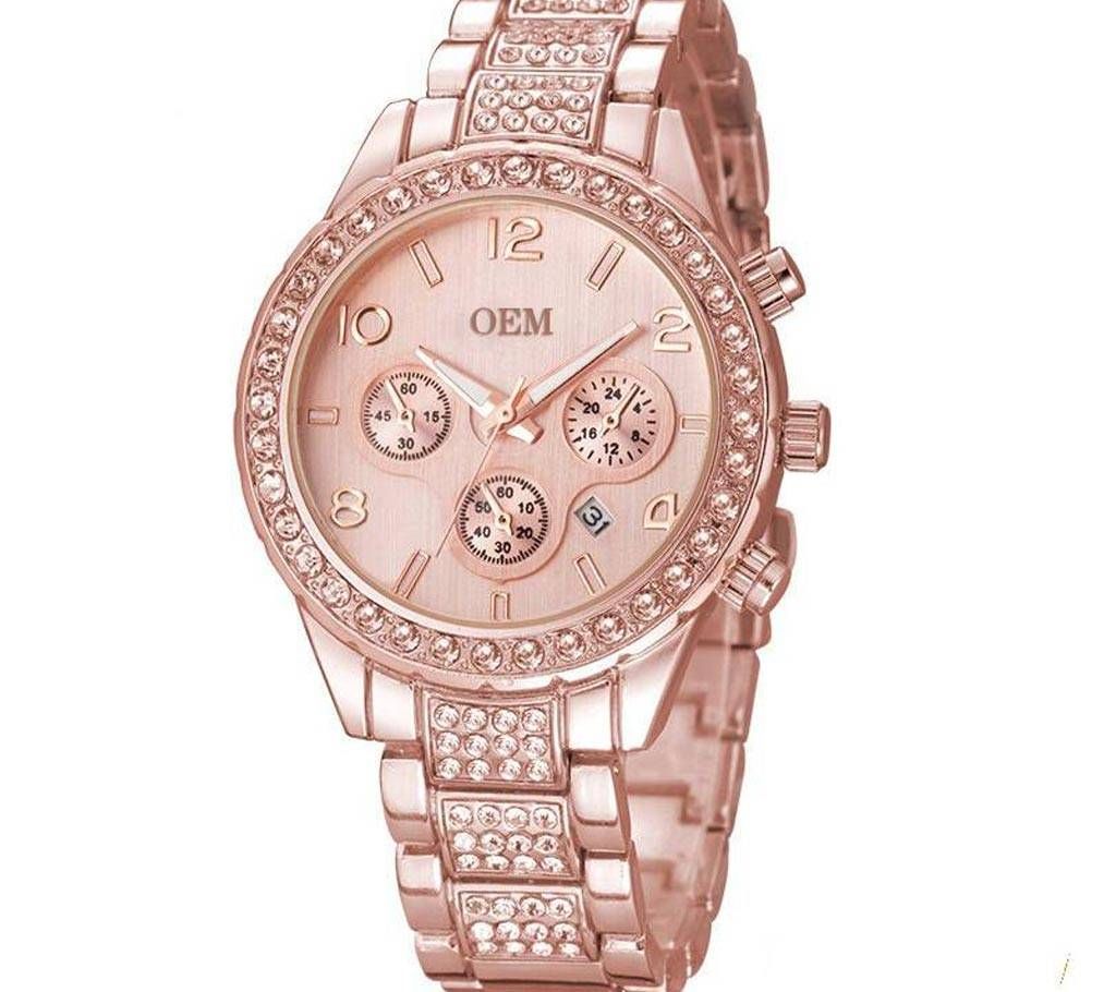 Stainless Steel Ladies Luxury Fashion Watch