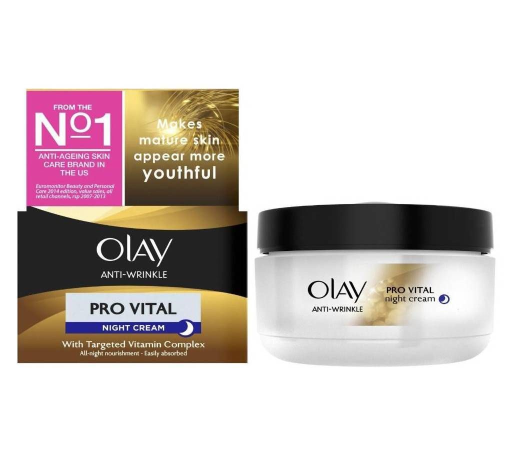 Olay Anti-Wrinkle Pro Vital Night Cream 50ml - UK