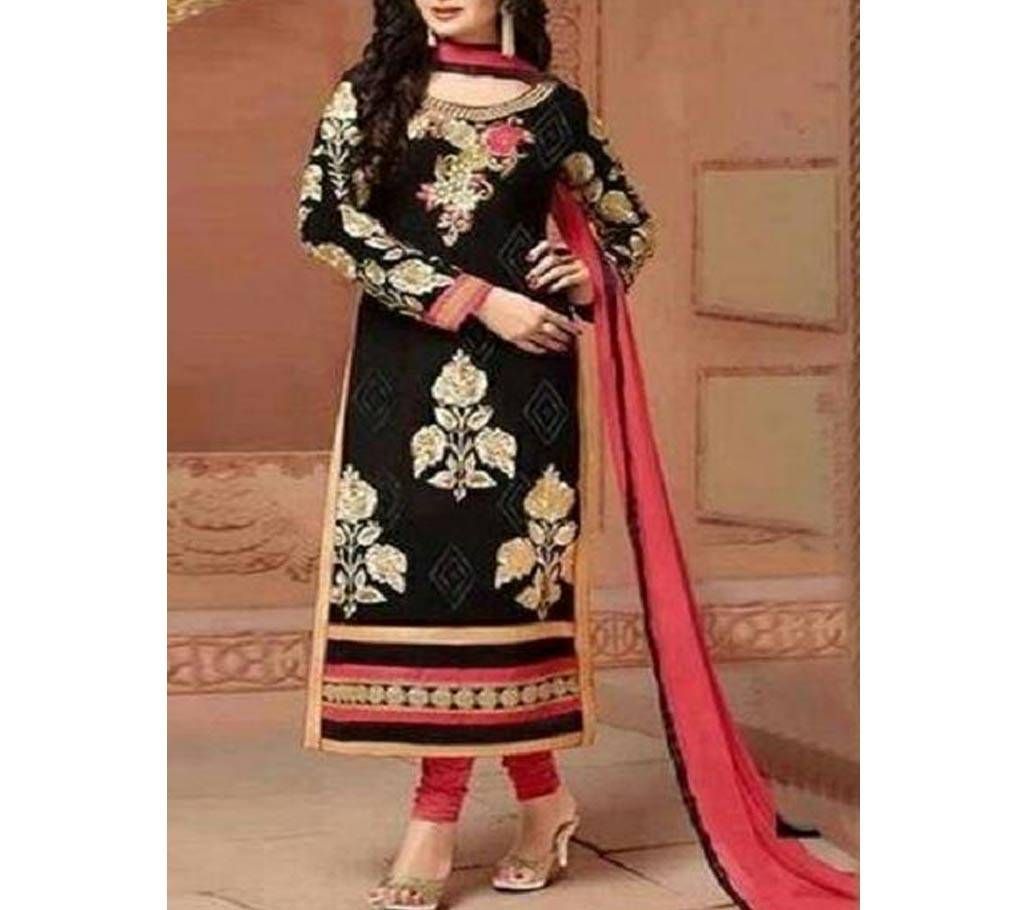 Unstitchef Block Print Cotton  Salower Kameez