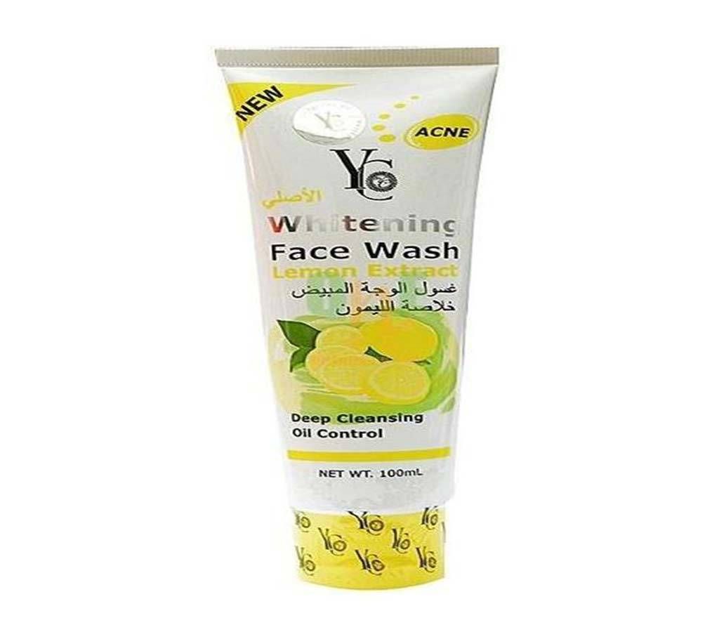Yc whitening face wash lemon extract  100ml  Thailand 