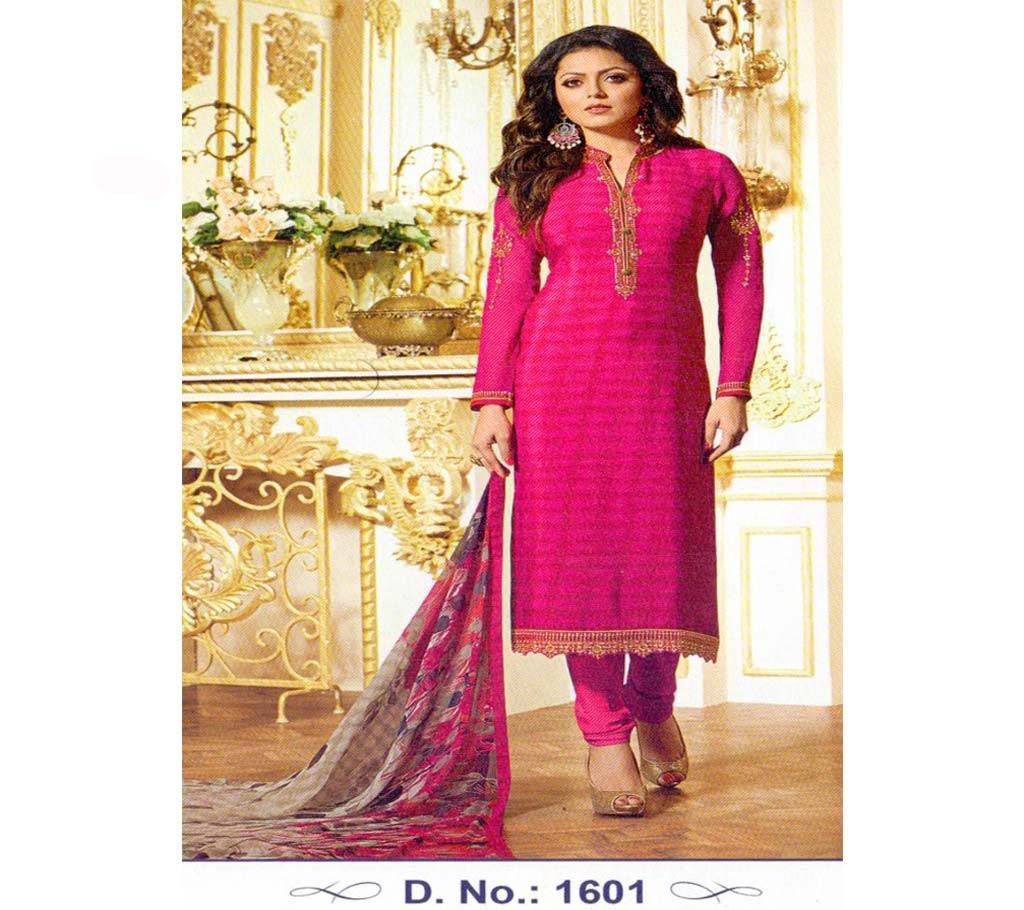 Unstiched silk three piece copy 