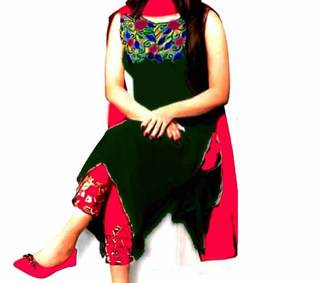 Unstitched Botol Green Georgette Salwar Kameez For Women