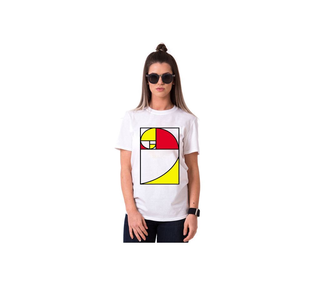 Square Decorate T-Shirt For women