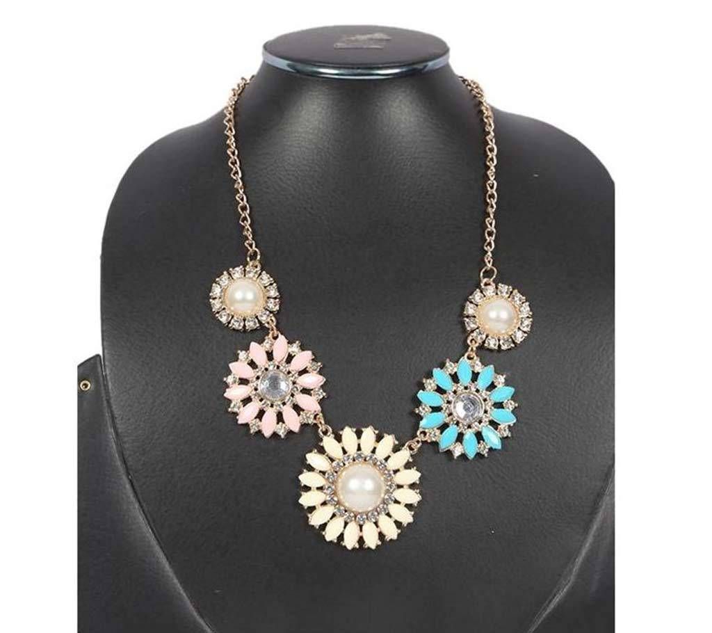 Multi-Color Crystal Necklace for Women