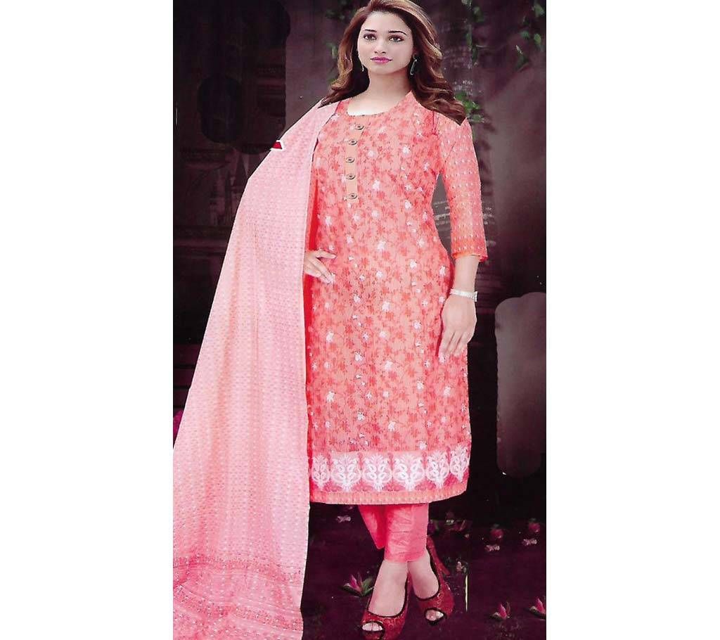 Full Cotton Unstitched Block Shalwar Kameez