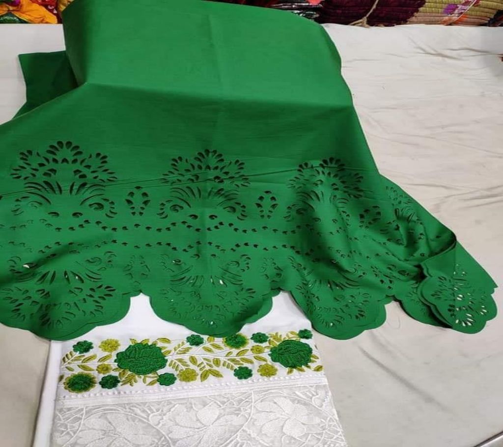 Pakistani Laser Cut two Piece Dress