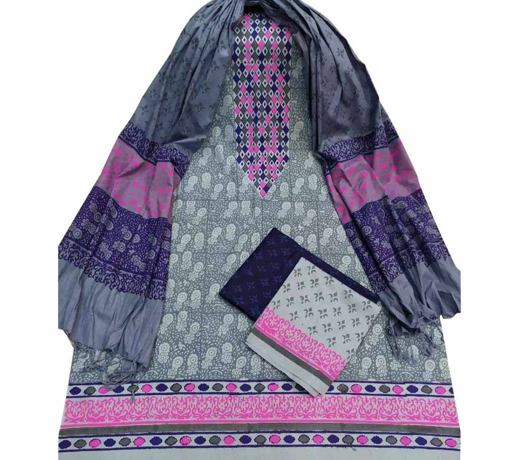 Unstitched Block Printed Cotton Salwar kameez st-27