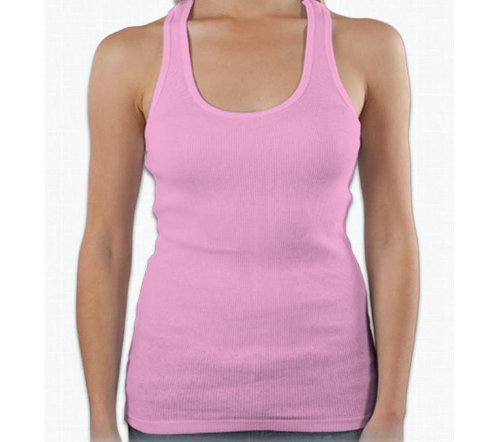 Pink U-Neck Under Shirt For Women