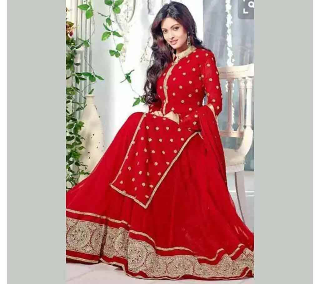 semi stitched Indian Georgette three piece-copy 