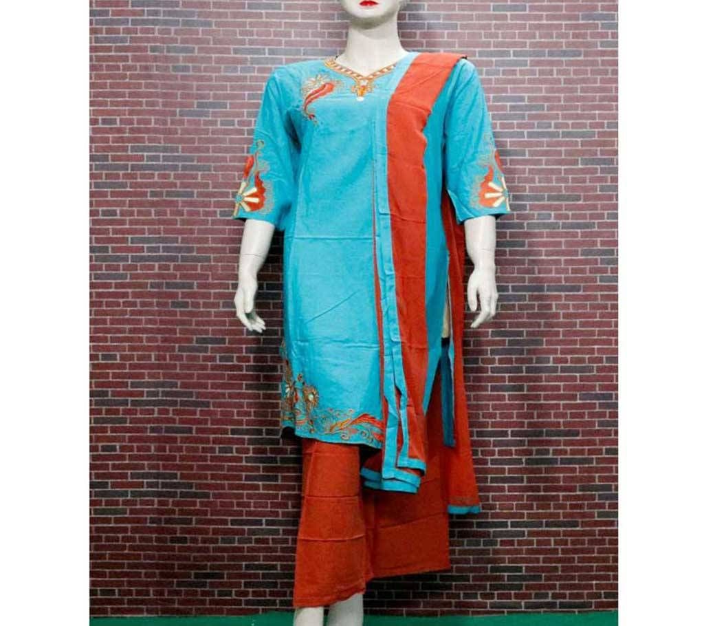 Lilen Embroidery Printed 3Pcs For Woman