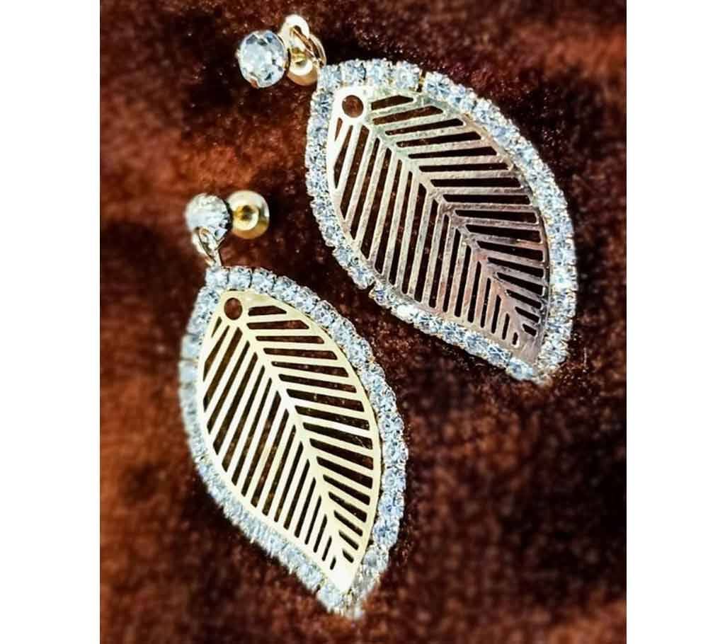 Metal And Stone Party Earring For Women 