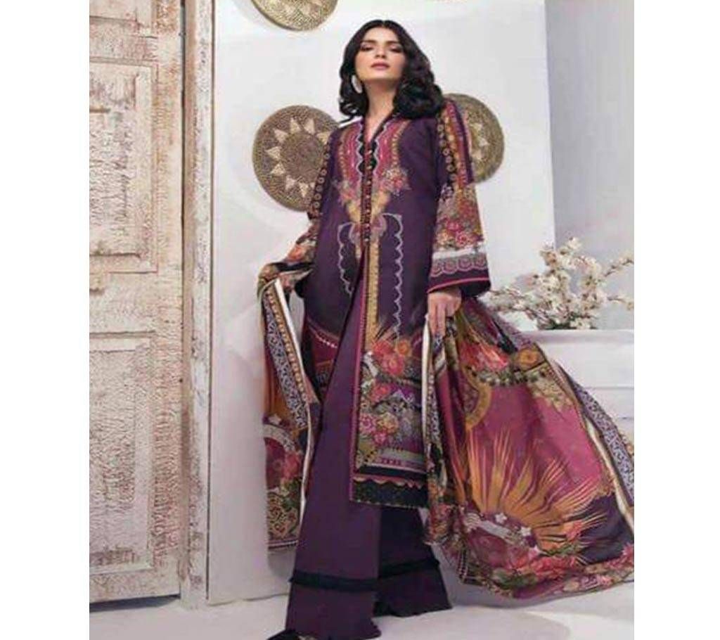 Ferdous Collection Unstitched Pakistani Lawn 3Pcs-Megenda