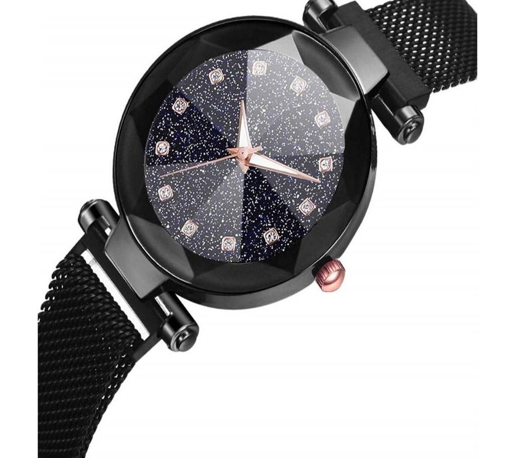 Ladies Magnet Watch-Black 
