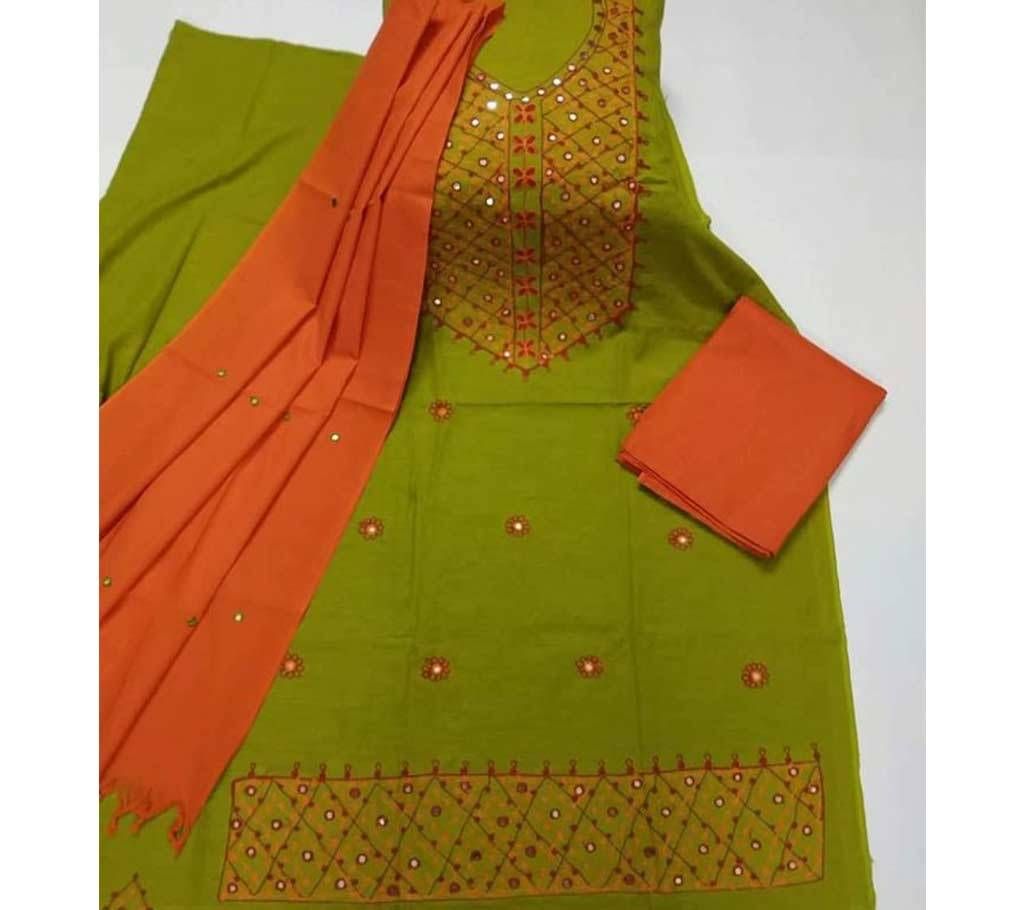 Unstitched Ary Hand work with Ambrodary Shalwar Kameez for Women-18