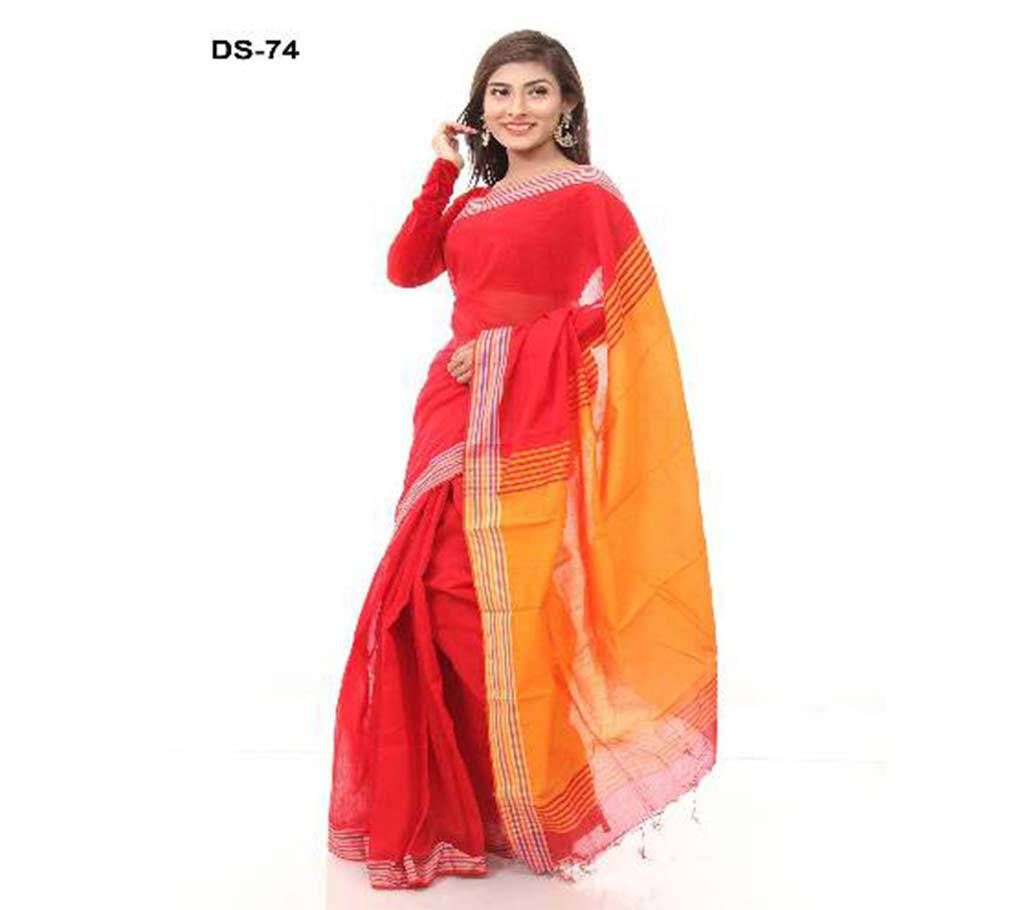 Red toshor silk sharee