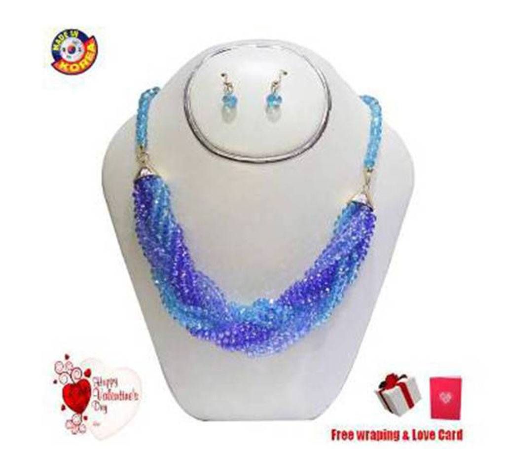 Korean Crystal Stone Setting Chain Set