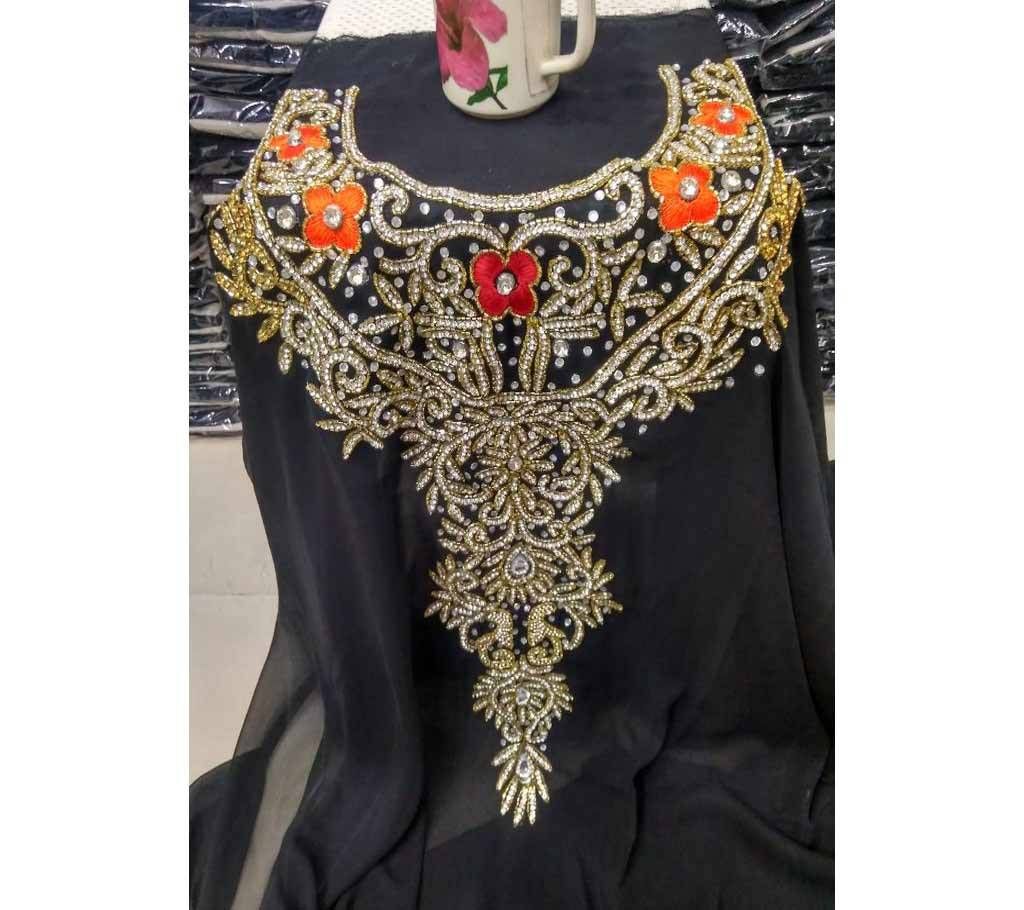 Unstitched Single Piece Double Georgette Embroidery Dress (Kameez)