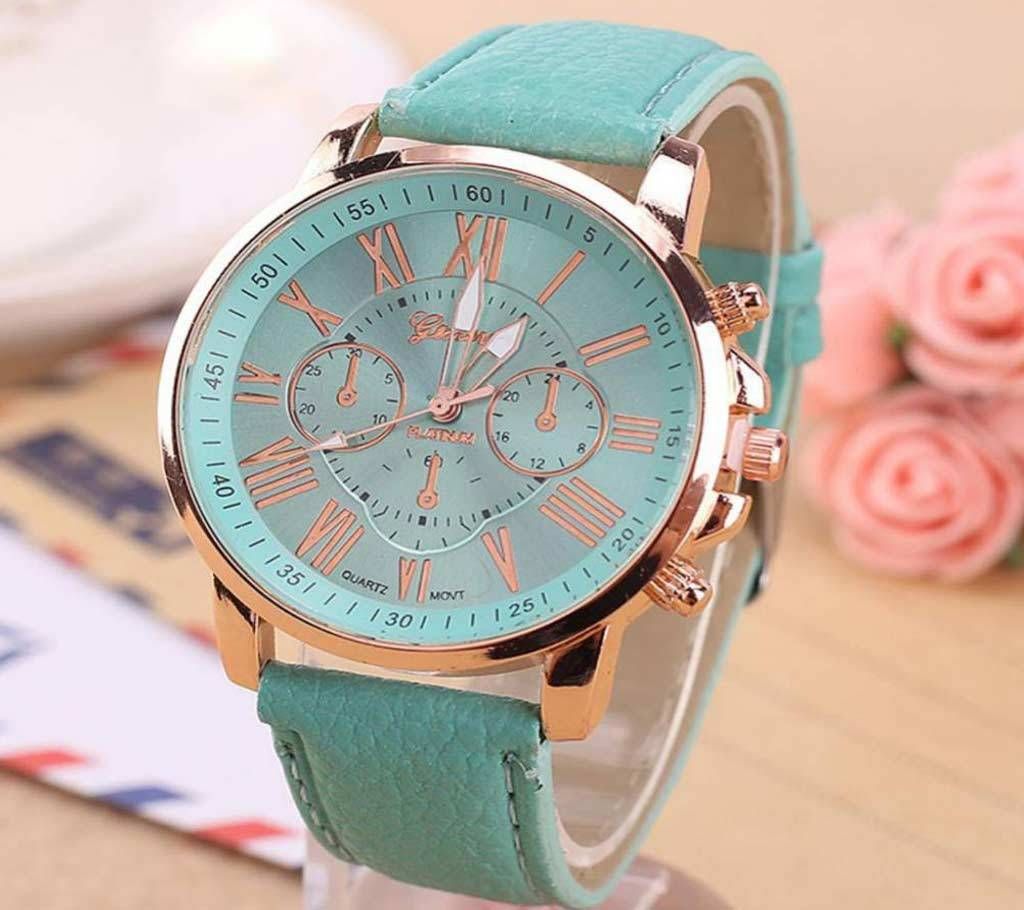 Teal Analogue Watch for Women