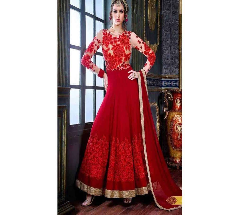 red pure Georgette anarkoli suit RFD-17194 copy 