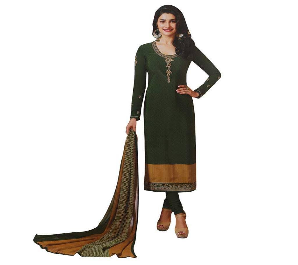 Unstitched Georgette Embroidery Three-Piece Salwar Kameez