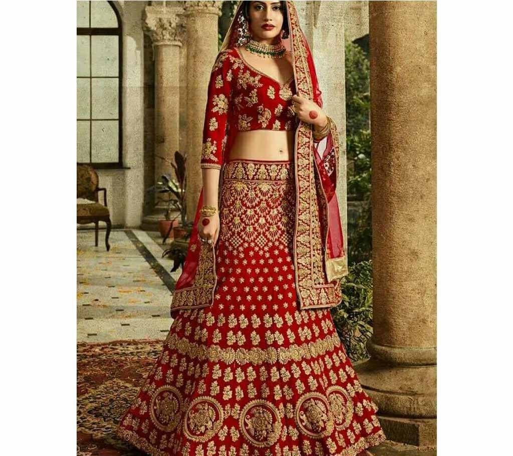 indian semi stitched embroidery Lehenga 