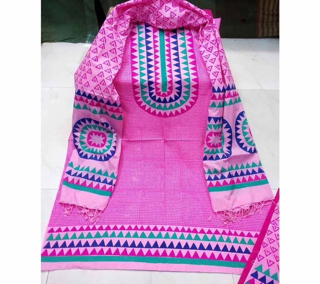 Aarong Cotton Hand printed Three Piece