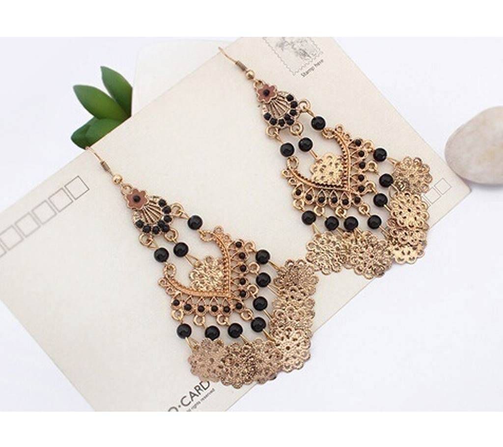 Chia Fashion Bohemia Vintage Hollow Drop Earrings (by Pink Point - CHIA42)