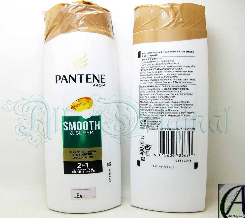 Pantene Pro-V 2in1 Shampoo Smooth & Sleek 400ml (EU)