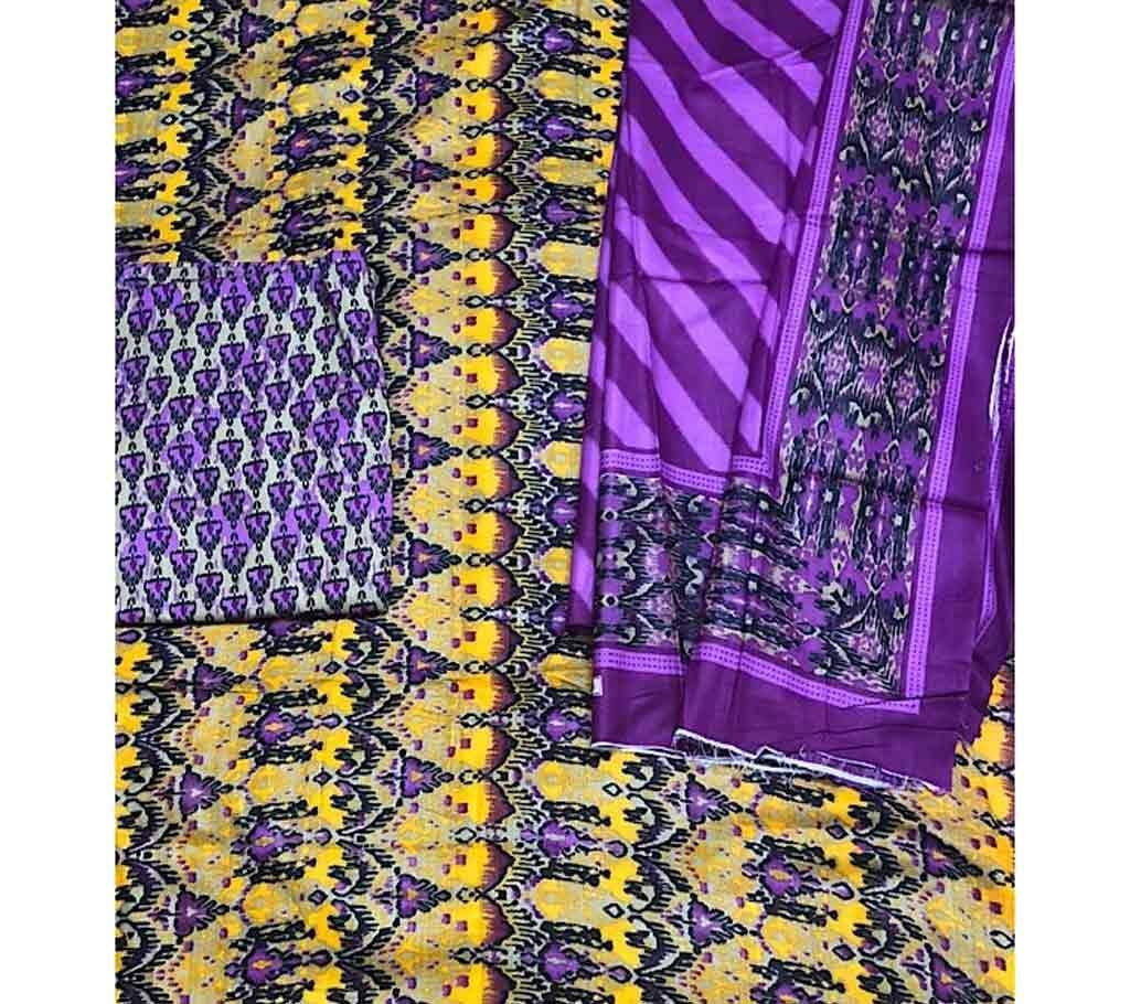 Unstitched Joypuri Three Piece