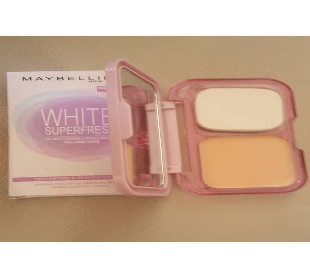 MAYBELLINE Whitening Long Lasting Two Way Cake Powder - 9g - USA  