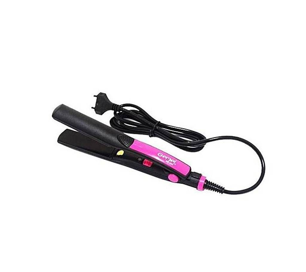 Gemei GM-2932 Hair Straightener - Black and Pink