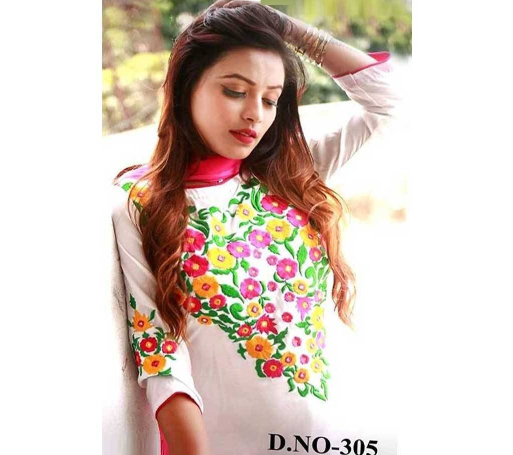 Unstitched Boutiques Georgette Three-Piece