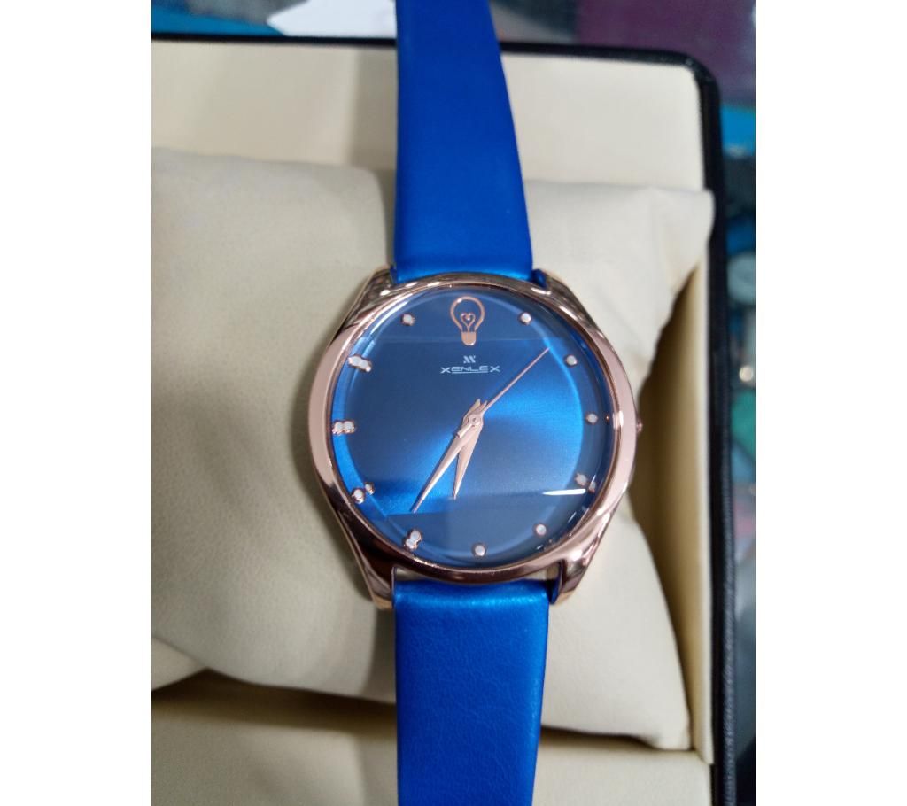 X Ladies Blue Wrist Watch 