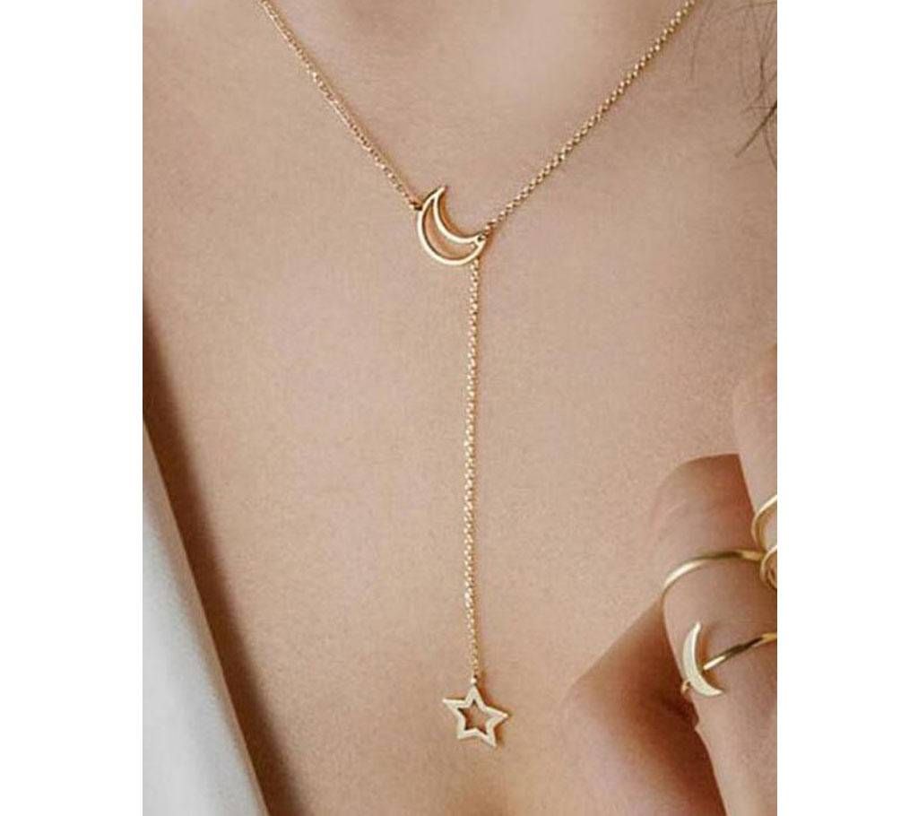  simple and exquisite moon planet long chain pendant necklace jewelry womens clothing womens gift womens gift