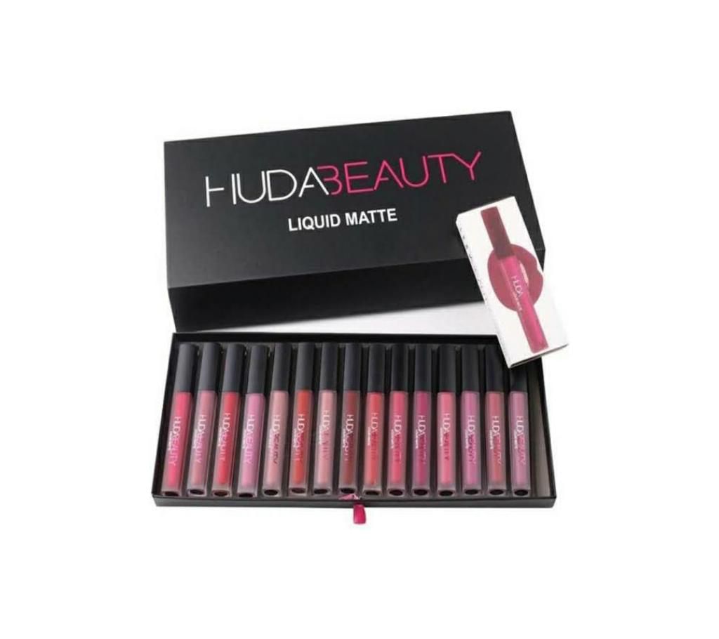 HUDA BEAUTY MTTE LIPSTICKS 16 pice 50 gm PRC