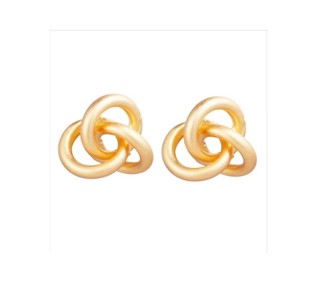 Gold Color Circle Earrings