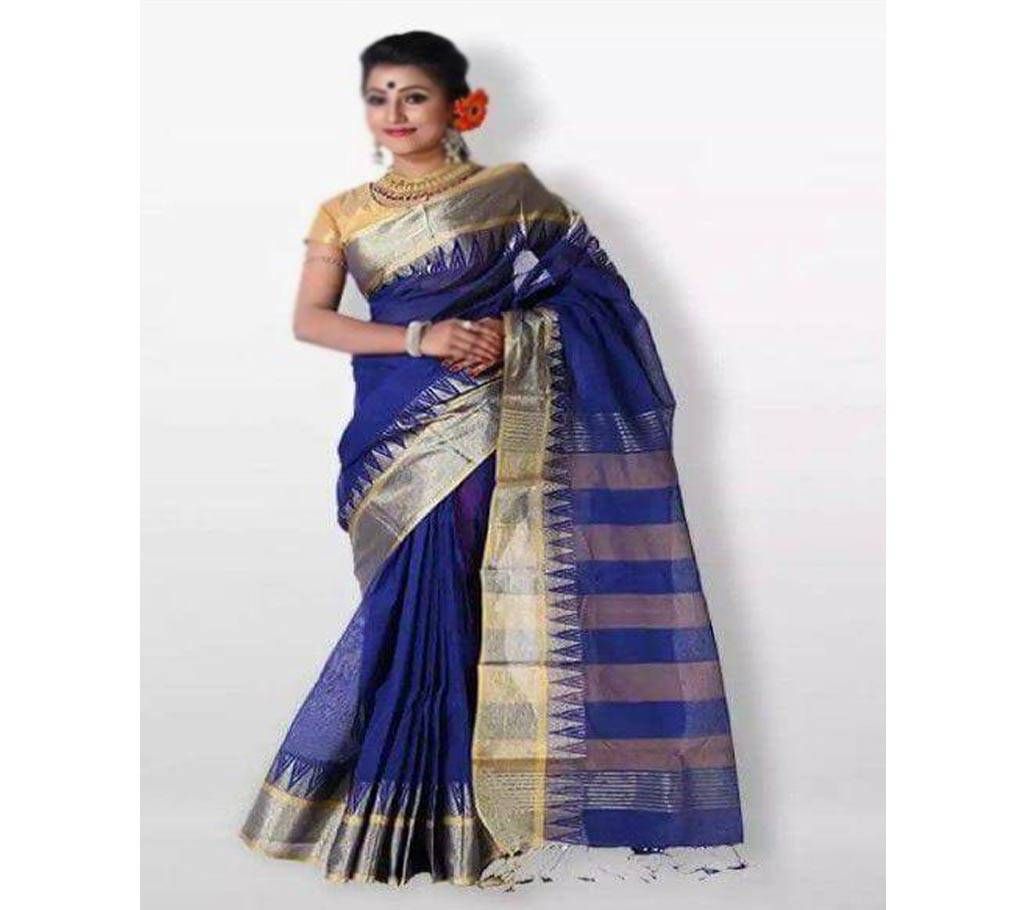 Navy blue cotton loom Sharee 