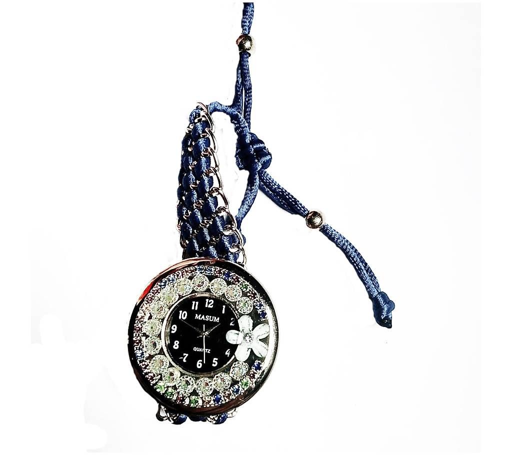 Ladies Bracelet type wrist Watch-Blue