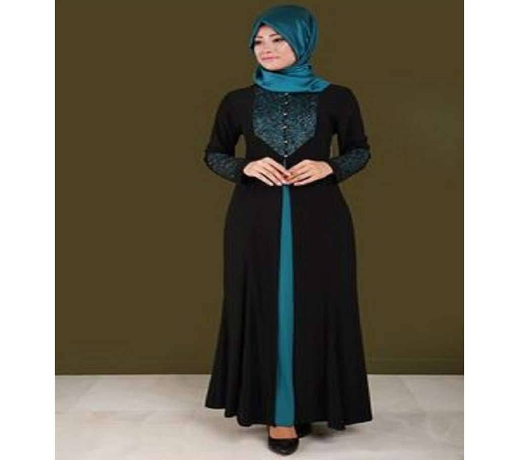 Black & Firoja BMW/Shartin  Borka For Women