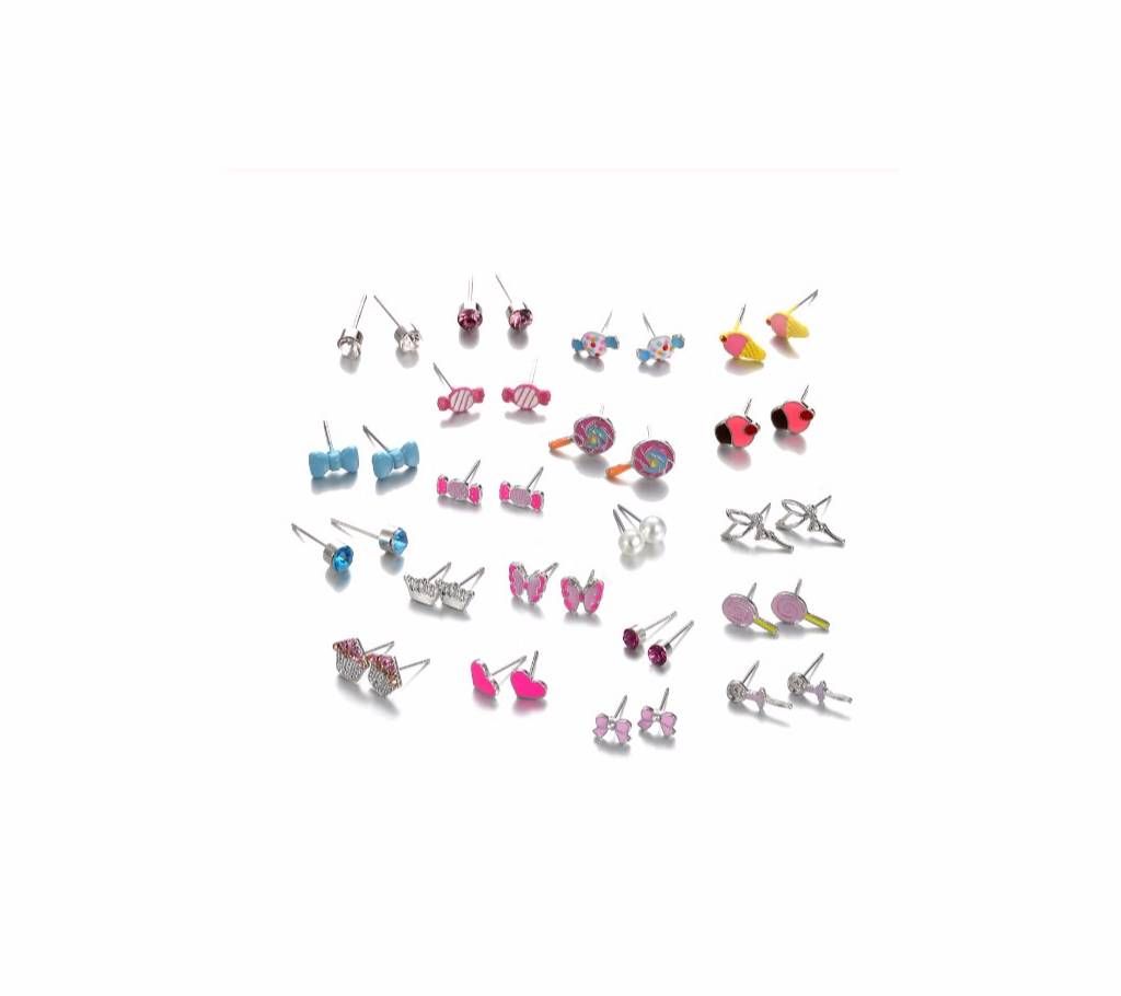 20 Pairs/set Stud Earrings Set 