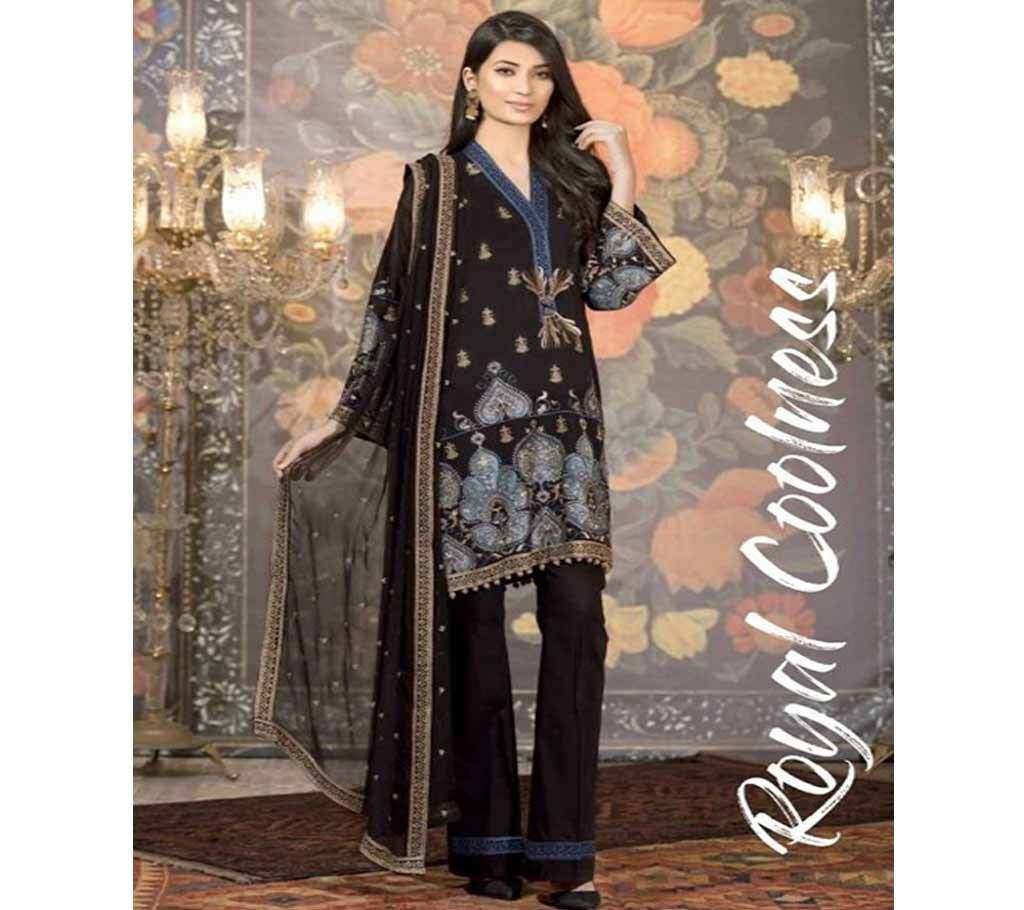 Johra Pinks Eid Festive Vol 2 - JH 218/B - Black - LKC