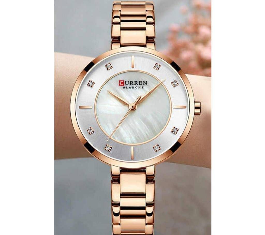 CURREN 9051 Womens Waterproof Watch - Rose Gold