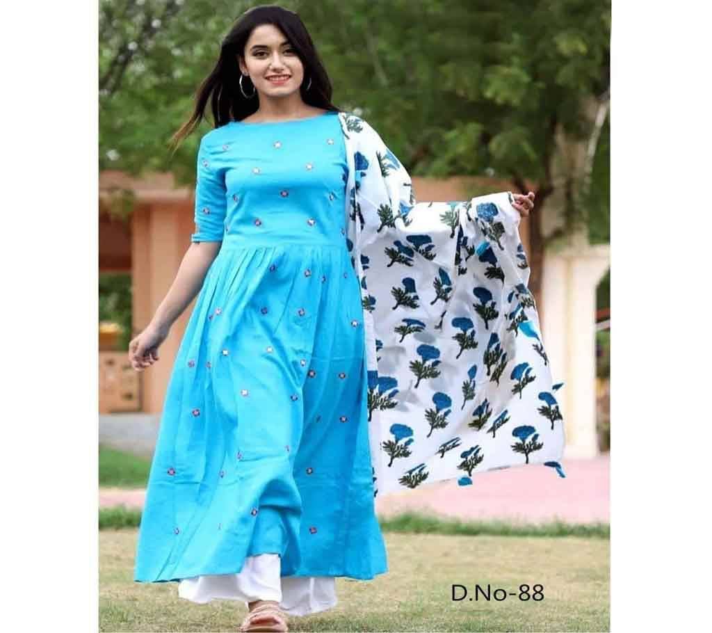 Doller Sky Blue Salwar Kameez for Women