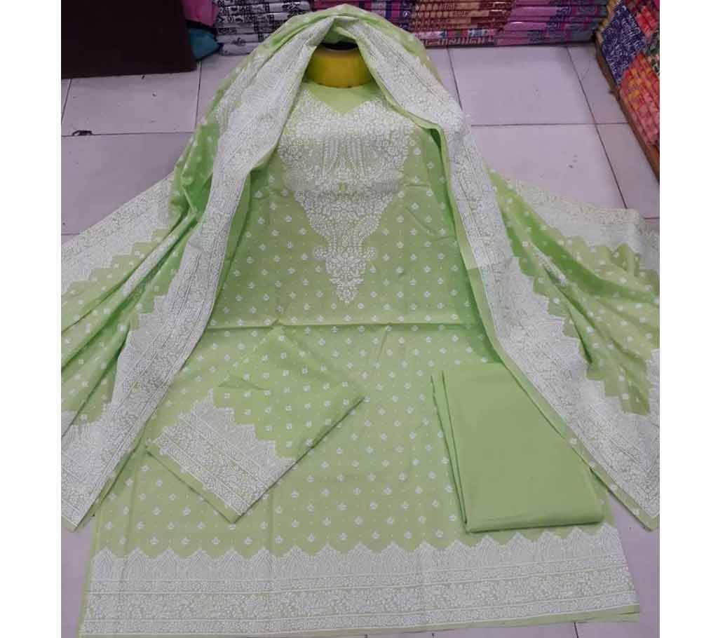 Unstitched SUnstitched Stylish Regular Design Pure Cotton Print Three-Piecetylish Regular Design Pure Cotton Print Three-Piece
